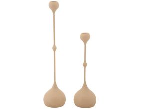 Bougeoir en métal Slimmy (Lot de 2) (Rose et doré)