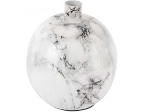 Bougeoire effet marbre 13 x 15 cm Marble (Blanc)