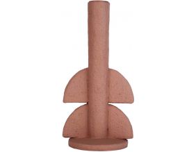 Bougeoire en résine Half Bubbles (Orange terracotta)