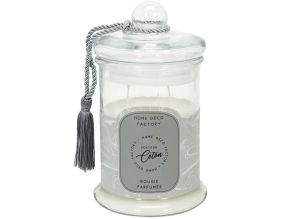 Bougie parfumée Bonbonnière 13,2 cm (Gris - senteur coton)