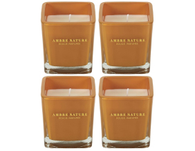 Bougie parfumée carrée Nude 7 cm (Lot de 4)