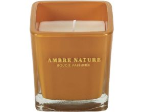 Bougie parfumée carrée Nude 7 cm (Moutarde)