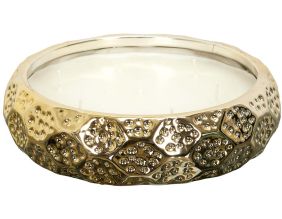 Bougie parfumée en céramique or du temps (7 mèches)