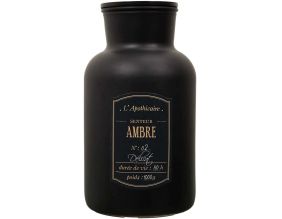 Bougie parfumée noire mat Alchimiste 14.5 x 26 cm