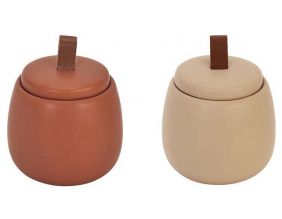 Bougie parfumée pot en céramique Top (Lot de 2)