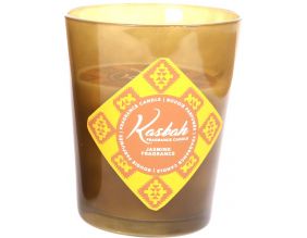 Bougie parfumée pot en verre 13 x 16 cm Kasbah (Seuteur Jasmin)