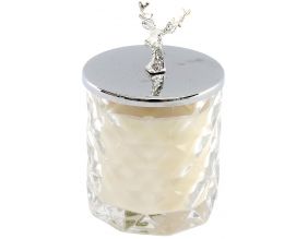 Bougie dans pot avec couvercle Renne 12 x 8 cm
