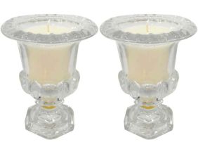 Bougies parfumées vase médicis senteur pivoine (Lot de 2)
