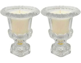 Bougies parfumées vase médicis senteur pivoine (Lot de 2)