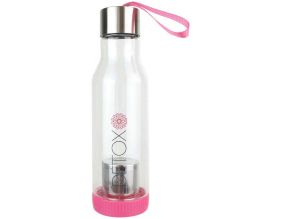 Bouteille détox avec infusueur de thé intégré 500 ml (Rose)