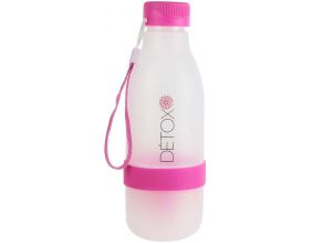 Bouteille détox avec presse-agrumes intégré 60 cl (Rose)
