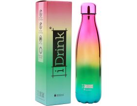 Bouteille isotherme décorée 500 ml (Arc en ciel)