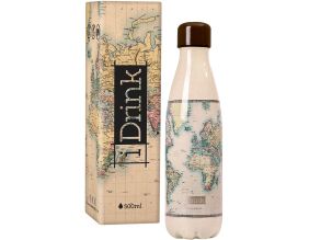 Bouteille isotherme décorée 500 ml (Carte)