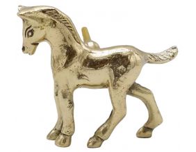 Bouton de porte en laiton recyclé Cheval (Gauche)