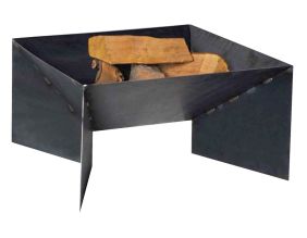 Brasero en acier pieds géométriques (60 cm)
