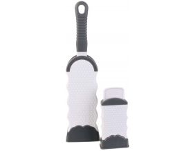 Brosse large + brosse de voyage anti-peluches