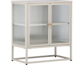 Buffet en acier 40 x 80 x 70 cm Garis (Beige)