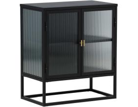 Buffet en acier 40 x 80 x 70 cm Garis (Noir)