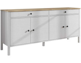 Buffet en aggloméré Frannie (Modèle 3 : 4 portes et 2 tiroirs)