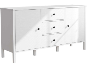 Buffet en aggloméré Frannie (Modèle 2 : 2 portes et 3 tiroirs)