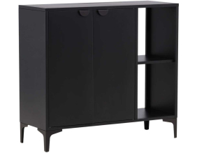 Buffet en métal noir Piring 110 x 42 x 100 cm