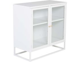 Buffet 2 portes en acier Bakal (Blanc)