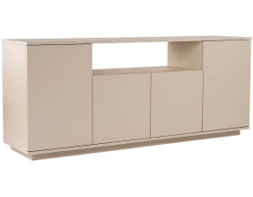 Buffet 4 portes en aggloméré Arista (Beige et Travertine)