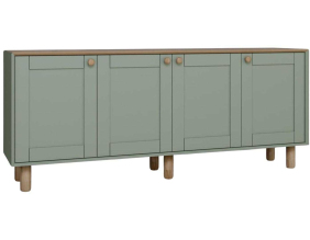 Buffet 4 portes en aggloméré Bohemian (Vert)