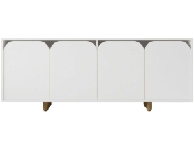 Buffet 4 portes en aggloméré Lazio Bohem (Blanc)