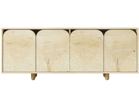 Buffet 4 portes en aggloméré Lazio Bohem (Chêne)