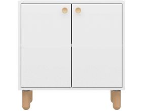 Buffet 2 portes en aggloméré Lina (Blanc)