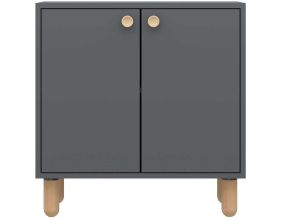 Buffet 2 portes en aggloméré Lina (Anthracite)
