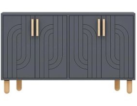 Buffet 4 portes en aggloméré Rodney (Anthracite)