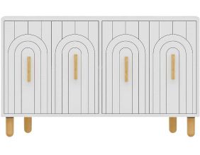 Buffet 4 portes en aggloméré Tiger (Blanc)