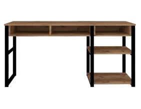 Bureau en aggloméré et métal Emro