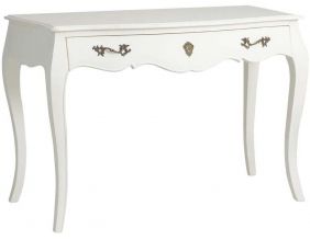 Bureau blanc en MDF et bois bayur Murano