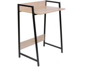 Bureau en bois et métal Gemini (Noir)