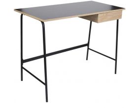 Bureau en bois et métal Stanford
