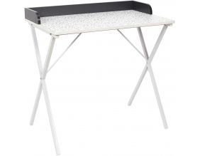 Bureau en métal et MDF Terrazzo (Gris)