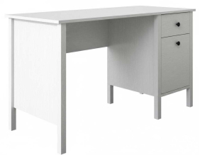 Bureau avec rangements en aggloméré Frannie (1 placard et 1 tiroir)
