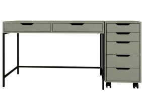 Bureau avec tiroirs en aggloméré Working (Bureau et caisson)