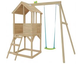 Cabane enfant sur pilotis bac à sable et portique intégré Tower (Avec portique)