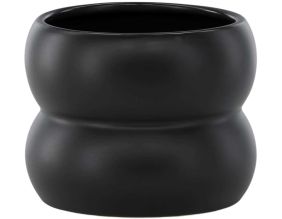 Cache pot Dapne 16x16x13 cm (Noir)