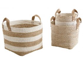 Cache-pot en corde et nylon (Lot de 3)