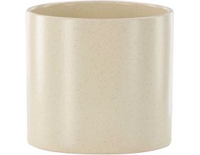 Cache pot en grès Sane 18x17cm (Beige)