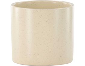 Cache pot en grès Sane 11x10 cm (Beige)