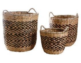 Cache-pots en jacinthe (Lot de 3)