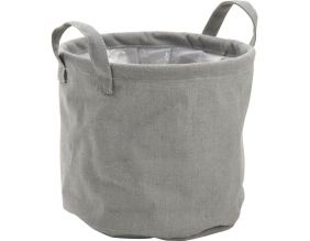 Cache pot en jute gris
