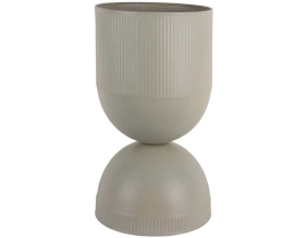 Cache pot en métal réversible Tonar (Gris - L)