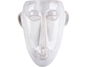 Cache pot mural Mask 22 cm (Blanc)